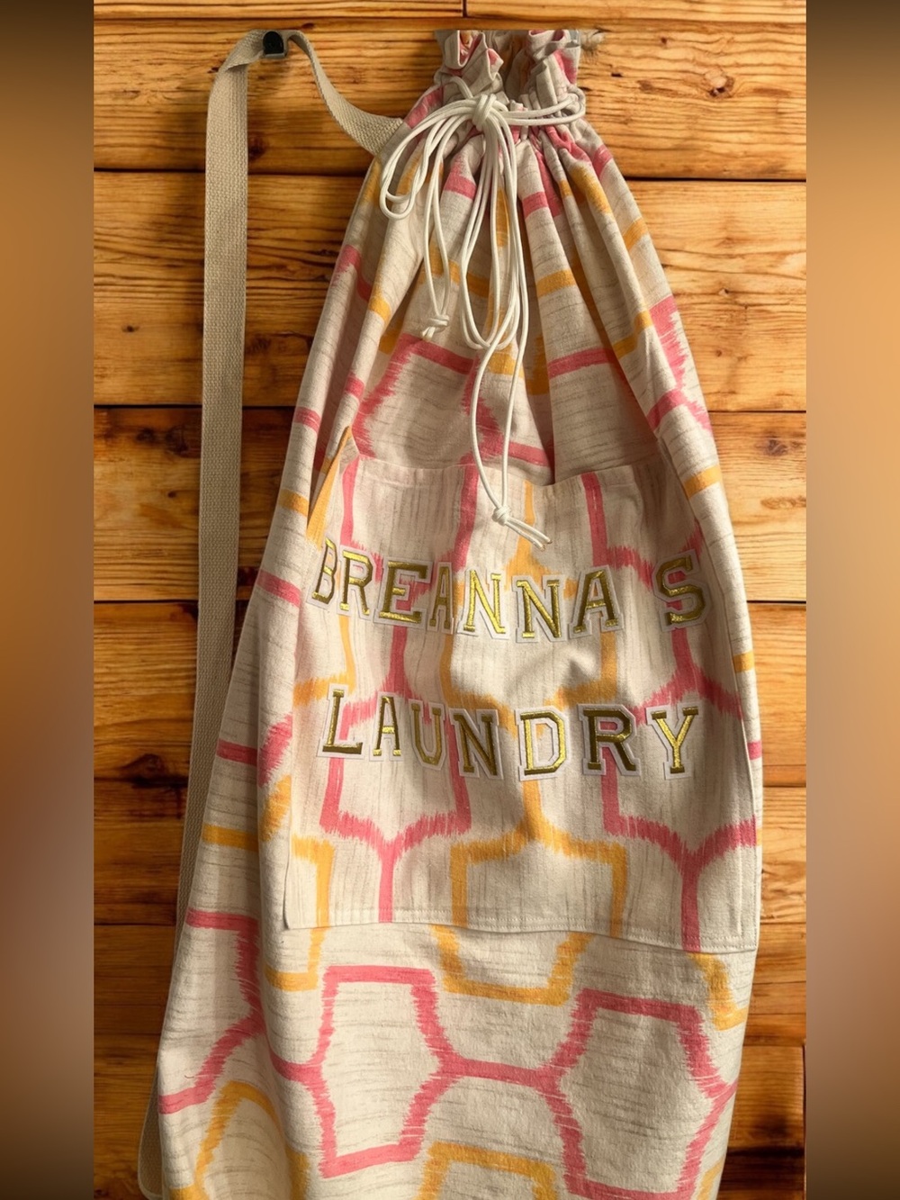 Personalized Cotton Canvas Laundry Bah